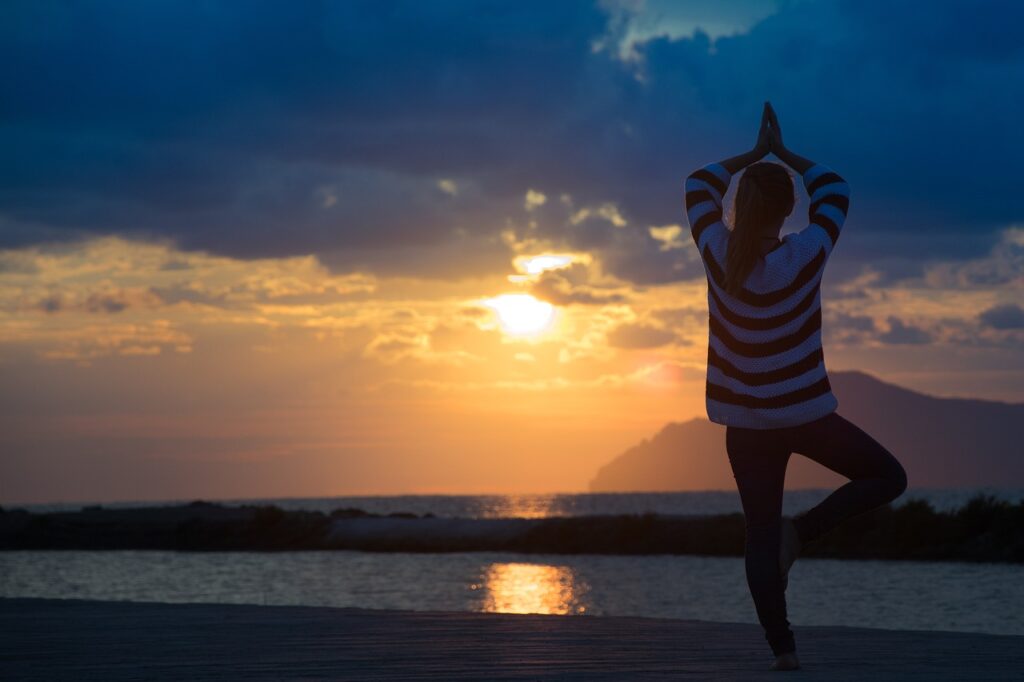 yoga, sunset, girl, meditation, beach, nature, harmony, relax, blue yoga, blue meditation, blue relax, yoga, yoga, yoga, yoga, yoga, meditation, meditation, meditation, meditation